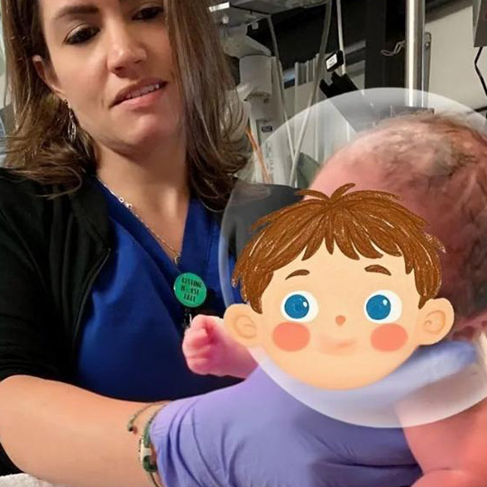 45岁张女士，通过代孕喜得贵子